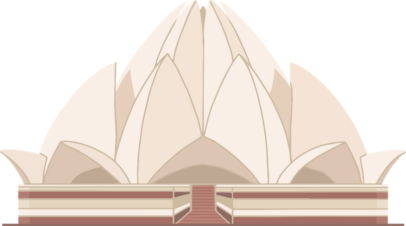 Free Lotus Temple  Illustration