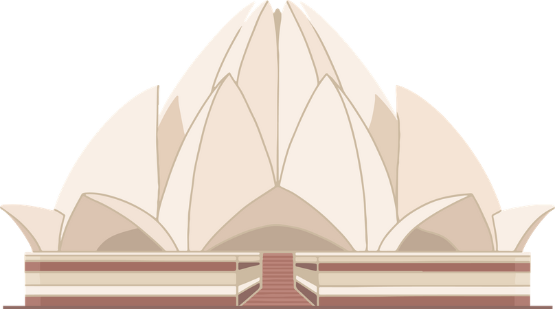 Free Lotus Temple  Illustration