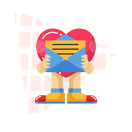 Free Love letter  Illustration