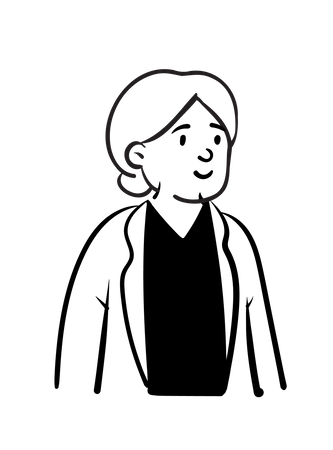 Free Mädchen mit Blazer  Illustration