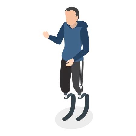 Free 3 D Isometric Flat Vector Illustration Of People With Different Types Of Disabilities Equality Diversity And Inclusion Item 7 Illustration