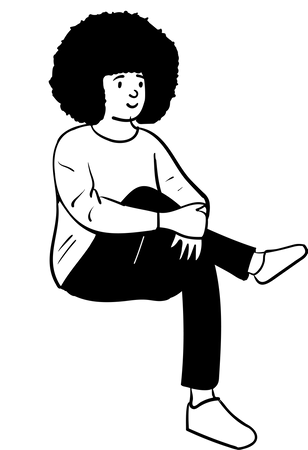 Free Mann hält Bein hoch  Illustration