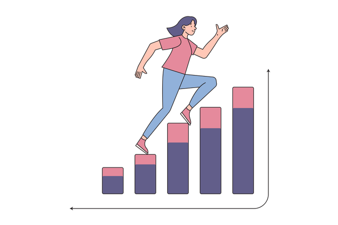 Free Market Growth  Illustration