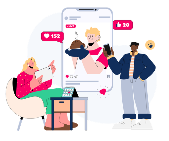 Free Marketing d'influence sur les produits alimentaires  Illustration