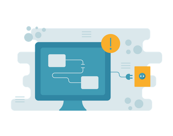 Free Mauvaise connexion  Illustration