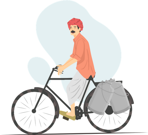 Free Milk Man  イラスト