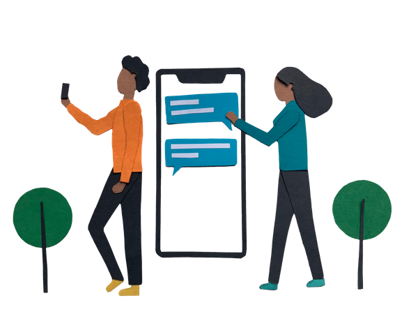 Free Mobile chatting app  Illustration