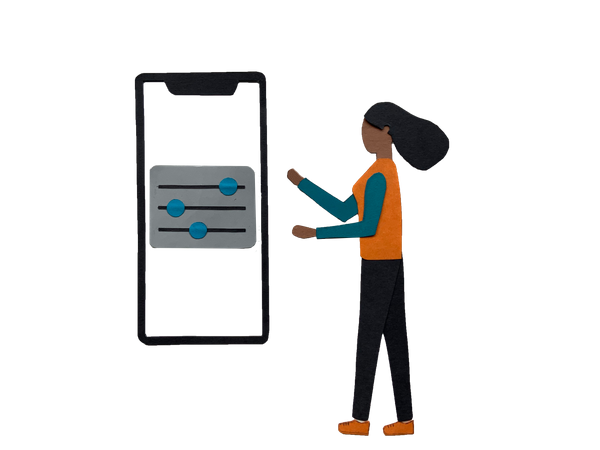 Free Mobile Einstellungen  Illustration