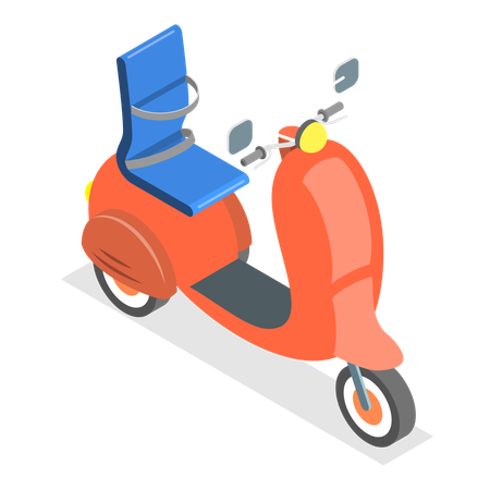 Free Motor cycle for Disabled People  Illustration