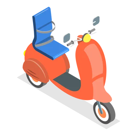 Free 3 D Isometric Flat Vector Illustration Of Accessories For Disabled People Transport For Outdoor Recreational Activity Item 2 Illustration