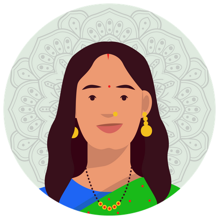 Free Mujer marathi  Ilustración