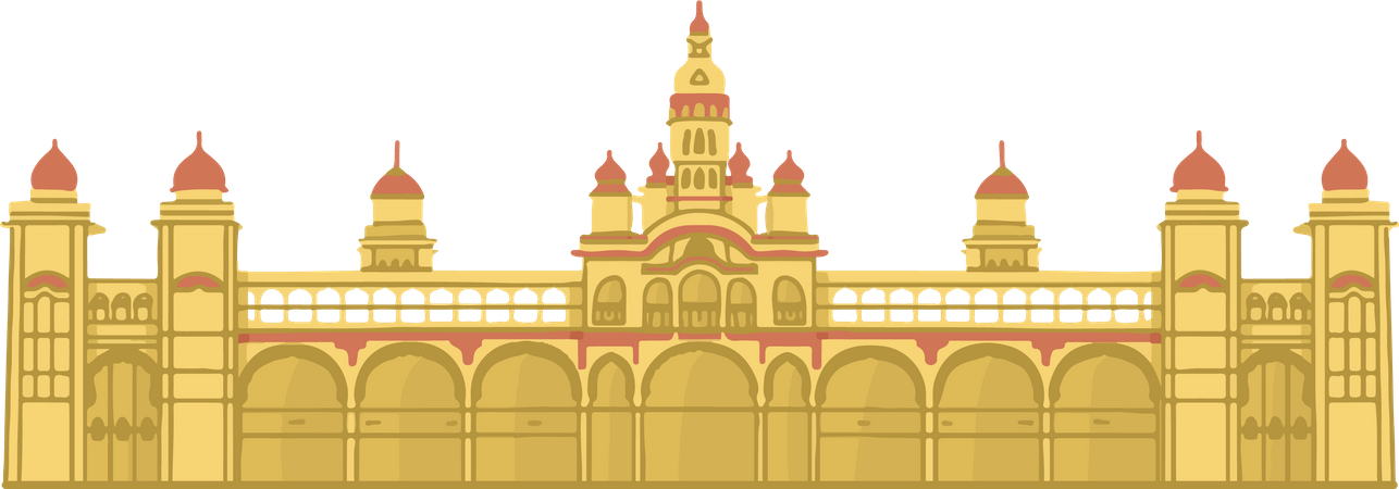 Free Mysore Palace  Illustration