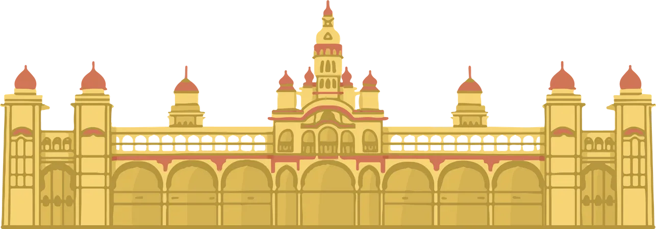 Free Mysore Palace  Illustration