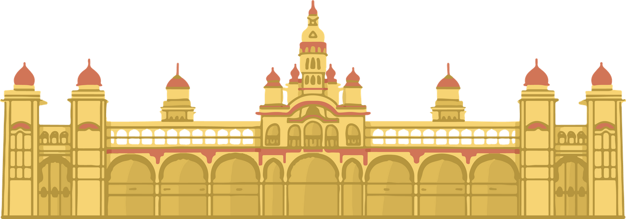 Free Mysore Palace  Illustration
