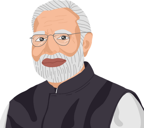 Free Narendra Modi  Illustration