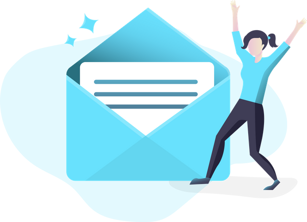 Free New Messages  Illustration