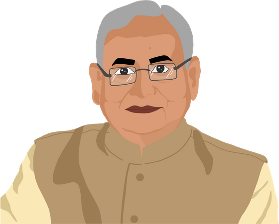 Free Nitish Kumar  Illustration