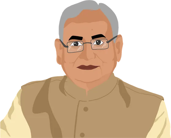 Free Nitish Kumar  Illustration