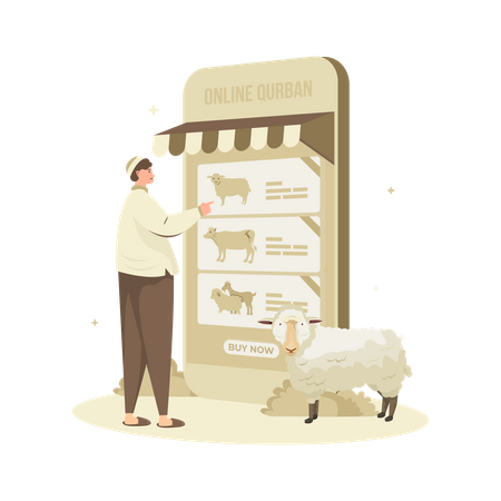 Free Online animal selling app  일러스트레이션