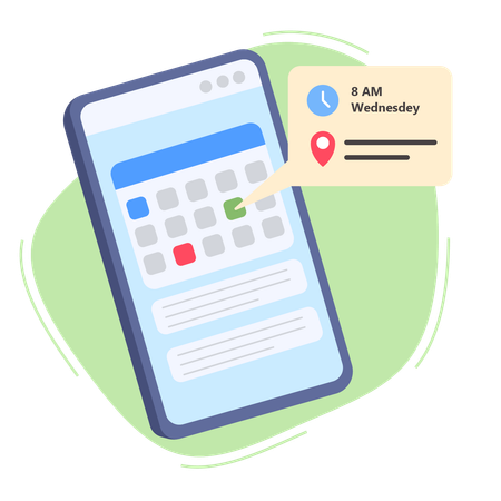 Free Online reminder app  Illustration