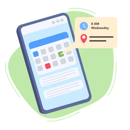 Free Online reminder app  Illustration