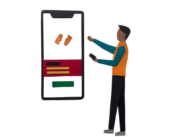 Free Online shopping app  Illustration