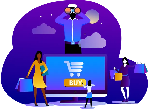 Free Online shopping concept Illustration