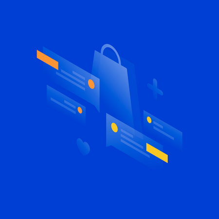 Free Online shopping  Illustration