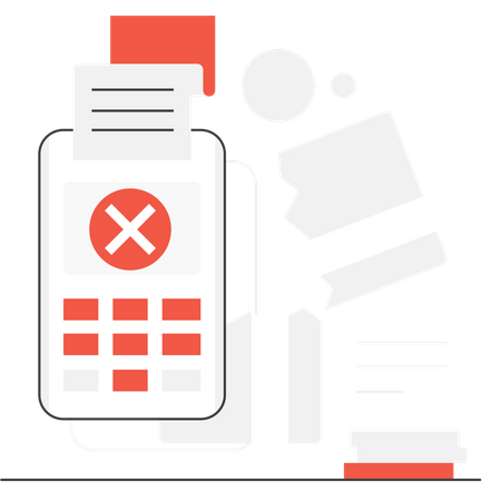 Free Payment Error  Illustration
