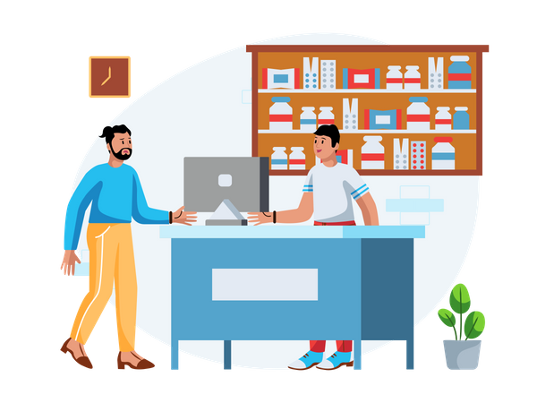 Free Pharmacy Store  イラスト