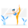 illustration for pilates