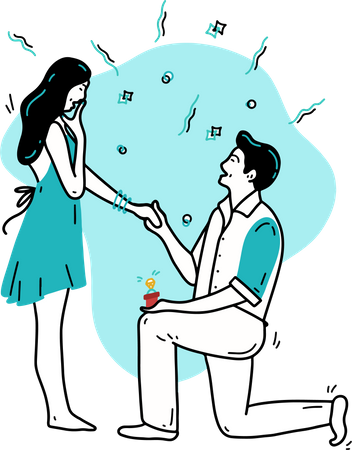 Free Propose Day  Illustration