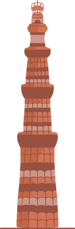 Free Qutub Minar  Illustration