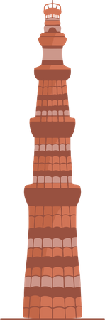 Free Qutub Minar  Illustration