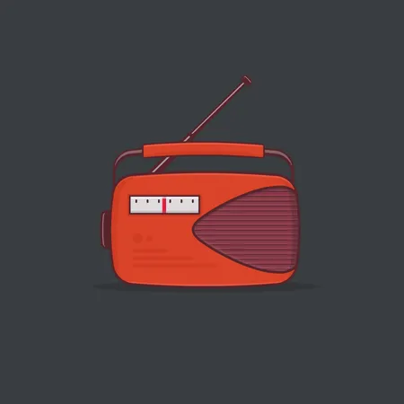 Free Radio  Illustration