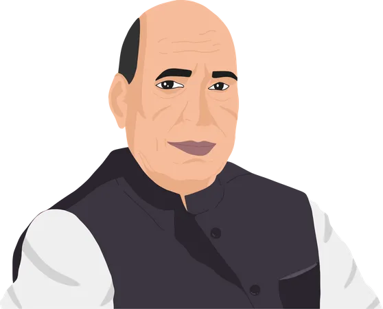 Free Rajnath Singh  Illustration