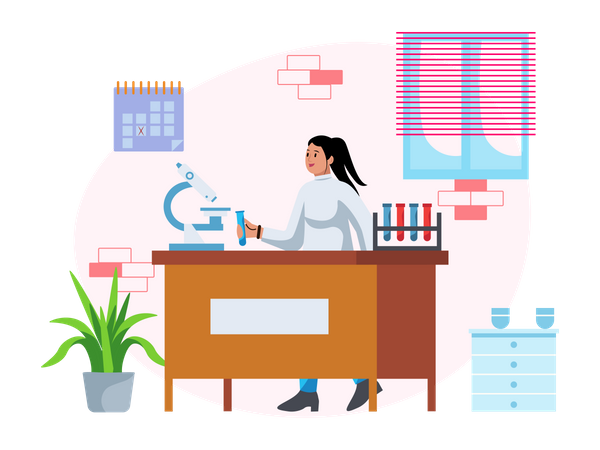 Free Research lab  Illustration