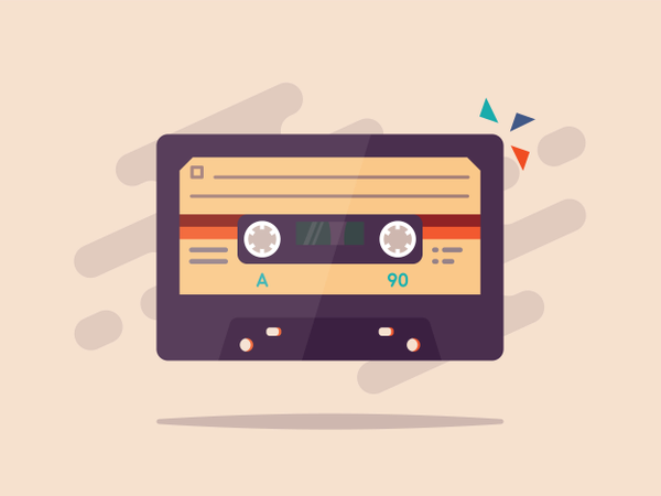 Free Retro Tape  Illustration