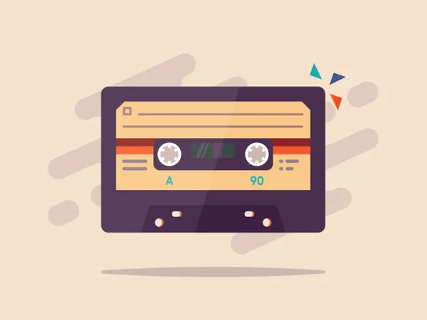 Free Retro Tape  Illustration