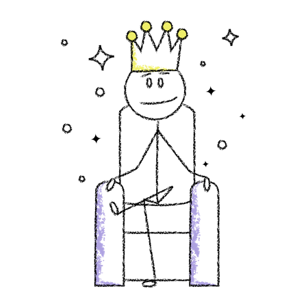 Free Rey Stickman  Ilustración