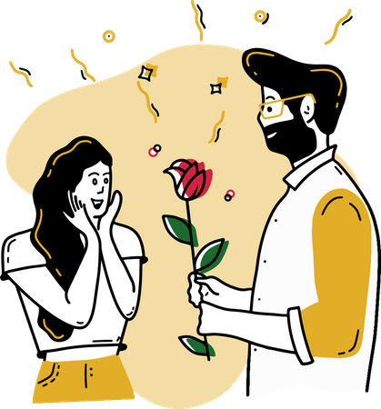 Free Rose Day  Illustration