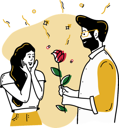 Free Rose Day  Illustration