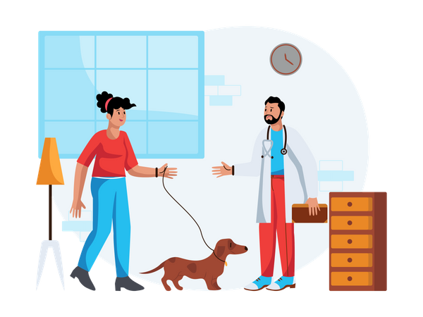Free Routine checkup for pet  イラスト