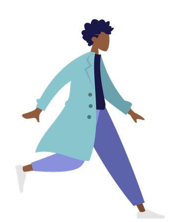 Free Running doctor  Illustration