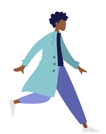 Free Running doctor  Illustration