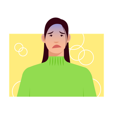Free Sad female  Illustration