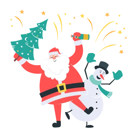 Free Christmas Celebration Illustration Illustration