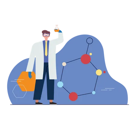 Free Scientist experimenting on coronavirus  Illustration