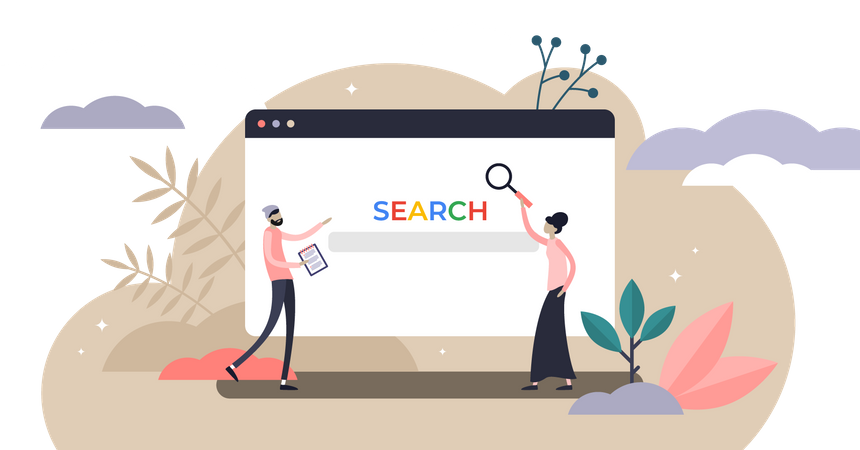 Free Search engine  Illustration