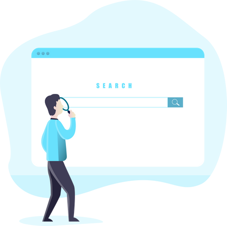 Free Search on web  Illustration